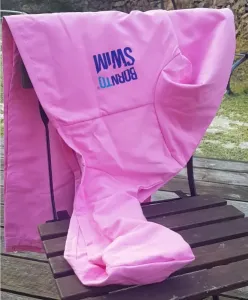 Detský župan borntoswim bathrobe kids pink xs