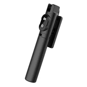 Borofone Selfie tyč MINI P20 s odnímateľným diaľkovým ovládaním Bluetooth a statívom, čierna