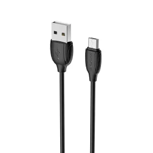 Borofone Kabel BX19 - USB na Micro USB - 1m - Čierna KP28000