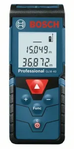 Laserový měřič vzdálenosti Bosch GLM 40 Professional, 0601072900