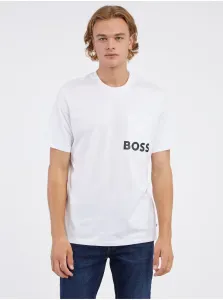 Biele pánske tričko BOSS #7822611