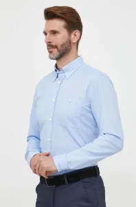 Bavlnená košeľa BOSS pánska, slim, s golierom button-down