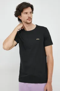 Bavlnené tričko BOSS Boss Athleisure , čierna farba, jednofarebné, 50469045