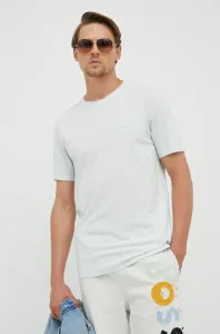 Bavlnené tričko BOSS Boss Casual šedá farba, s nášivkou #204090