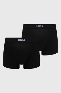 Boxerky BOSS 2-pak pánske, čierna farba #8740442