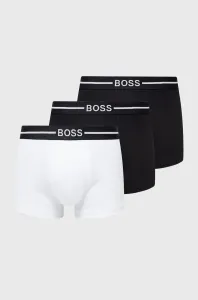 Boxerky Boss (3-pack) pánske, čierna farba #172023