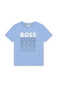 Detské bavlnené tričko BOSS s potlačou #8445376