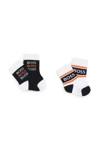 Detské ponožky BOSS 2-pak biela farba #8612384