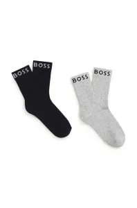 Detské ponožky BOSS 2-pak tmavomodrá farba #8612386