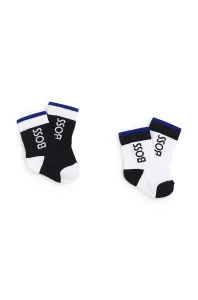 Detské ponožky BOSS 2-pak tmavomodrá farba #8612385