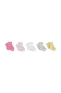 Detské ponožky BOSS 5-pak ružová farba #7530462