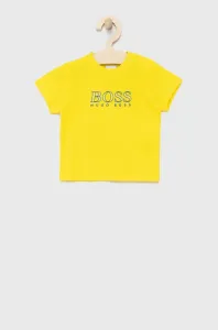 Detské tričko Boss žltá farba, s potlačou #203322