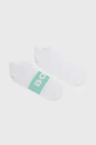 Ponožky BOSS (2-pak) pánske,biela farba,50467747
