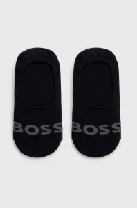 Ponožky BOSS 2-pak pánske, čierna farba #8691708
