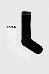 Ponožky BOSS 2-pak pánske,čierna farba,50467707 #7123187