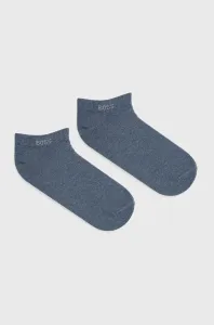 Ponožky BOSS (2-pak) pánske, tmavomodrá farba #216579