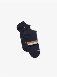 Ponožky BOSS 2-pak pánske, tmavomodrá farba, 50477890