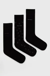 Ponožky Boss pánske, čierna farba #184140