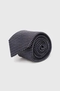 Hodvábna kravata BOSS čierna farba #8741401
