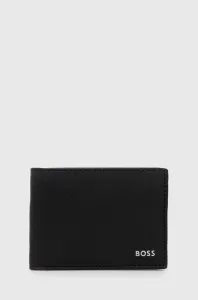 Kožená peňaženka BOSS pánsky, čierna farba #4245116