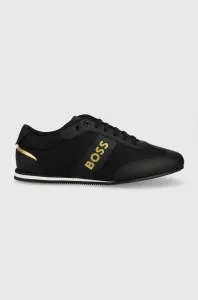Topánky BOSS čierna farba #212034