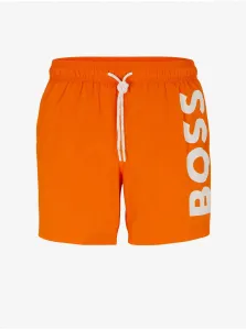 Oranžové pánske plavky HUGO BOSS