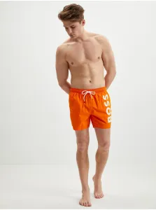 Oranžové pánske plavky HUGO BOSS #5546504