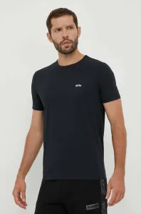 Bavlnené tričko BOSS BOSS ATHLEISURE tmavomodrá farba, jednofarebné #7241761