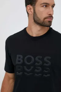 Čierne tričká Boss Green