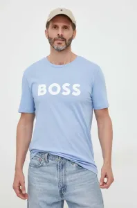 Bavlnené tričko BOSS BOSS CASUAL pánske,s potlačou,50481923
