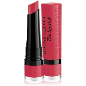 Bourjois Rouge Velvet The Lipstick dlhotrvajúci rúž pre matný efekt 04 Hip Hip Pink 2,4 g