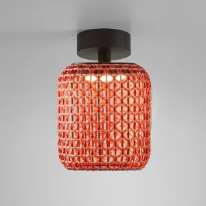 Bover Nans PF/21 LED vonkajšie stropné svietidlo, červené