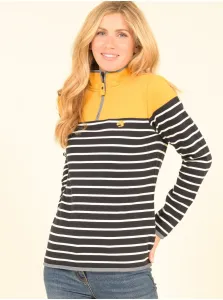 Yellow-blue striped womens sweatshirt Brakeburn - Women #731728