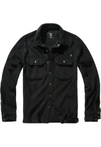 Brandit Jeff Fleece Shirt Long Sleeve black - Size:4XL