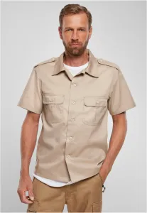 Pánska košeľa BRANDIT Short Sleeves US Shirt Farba: beige, Veľkosť: 3XL