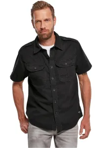 Pánska košeľa BRANDIT Vintage Shirt shortsleeve Farba: black, Veľkosť: 3XL