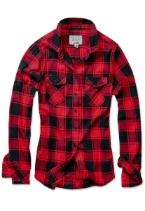 Urban Classics Brandit Amy Flanell Shirt GIRLS red/black - S