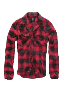 Urban Classics Brandit Checked Shirt red/black - S