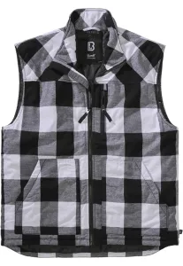 Brandit Lumber Vest white/black - Size:S