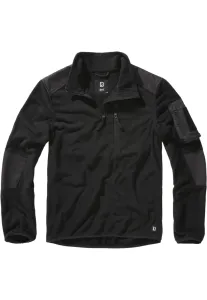 Brandit Fleece Troyer Ripstop black - Size:6XL