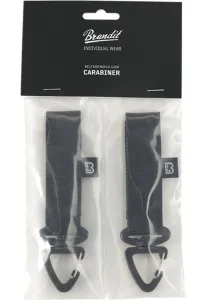Brandit Belt and Molle Loop Carabiner 2 Pack black - Size:UNI