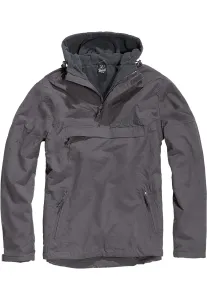 Pánska bunda BRANDIT Fleece Pull Over Windbreaker Farba: charcoal, Veľkosť: M