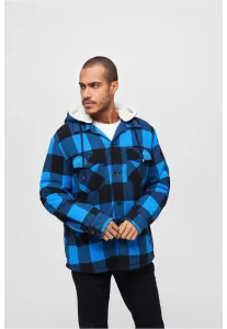Brandit Lumberjacket Hooded black/blue - Size:M