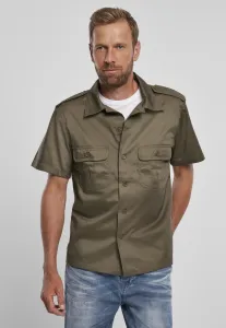 Pánska košeľa BRANDIT Short Sleeves US Shirt Farba: olive, Veľkosť: XL