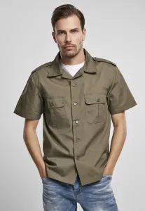 Pánska košeľa BRANDIT US Shirt Ripstop shortsleeve Farba: olive, Veľkosť: M