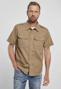 Pánska košeľa BRANDIT Vintage Shirt shortsleeve Farba: camel, Veľkosť: 3XL