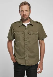 Pánska košeľa BRANDIT Vintage Shirt shortsleeve Farba: olive, Veľkosť: 4XL