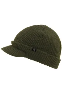 Brandit Shield Cap pletená čiapka so šiltom, olivová