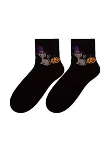 Bratex Popsox Halloween 5643 Women's Socks 36-41 Black D-024