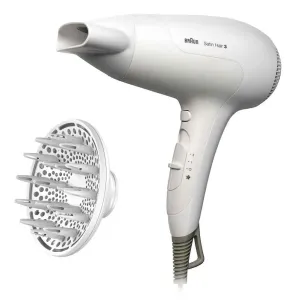 BaByliss Braun Satin Hair 3 HD 385 veľmi výkonný ionizujúci fén na vlasy + difuzér 1 ks